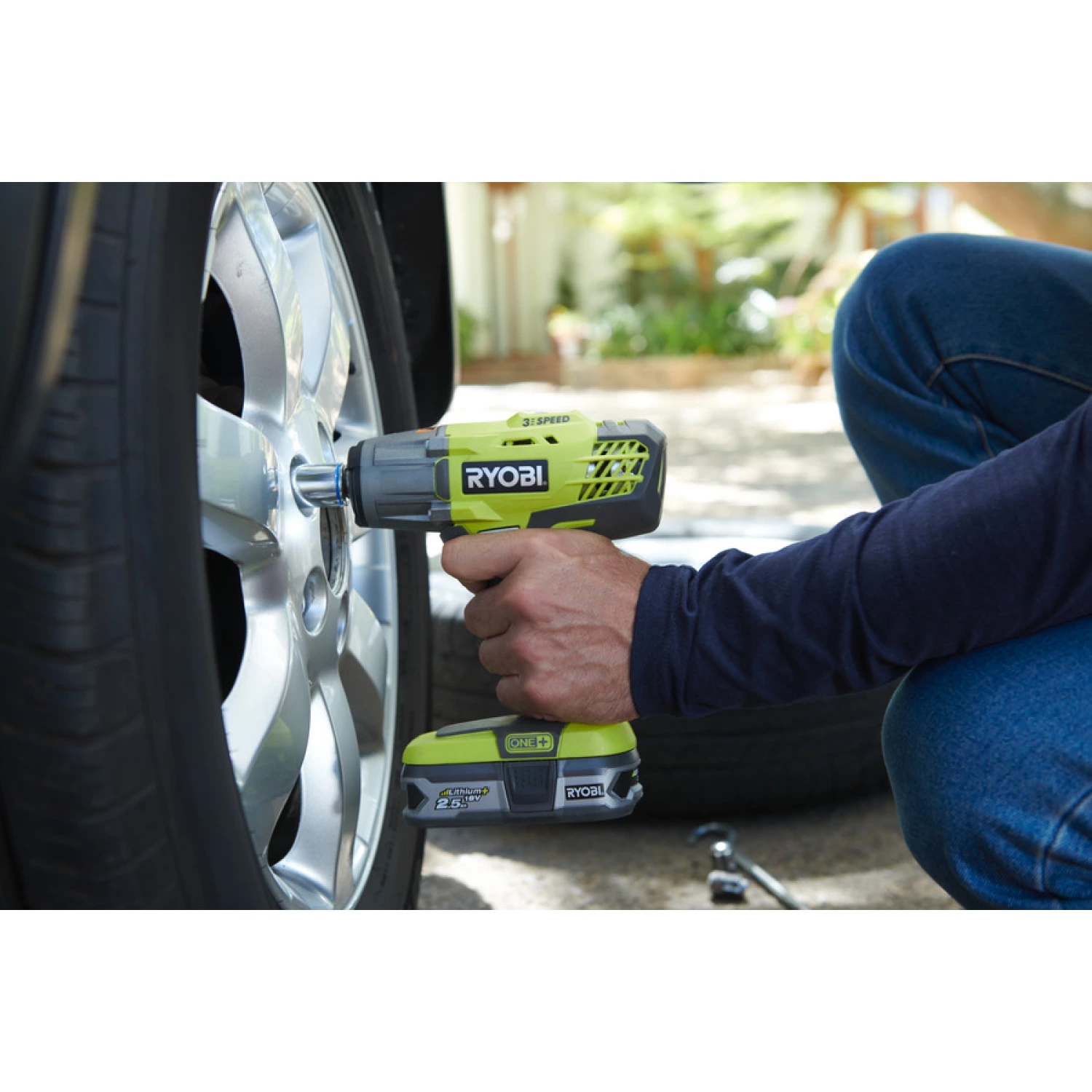 Ryobi R18IW3-0 - Boulonneuse à chocs sans fil (machine seule) - Li-Ion 18V ONE+ - 400 Nm - 1/2"-image