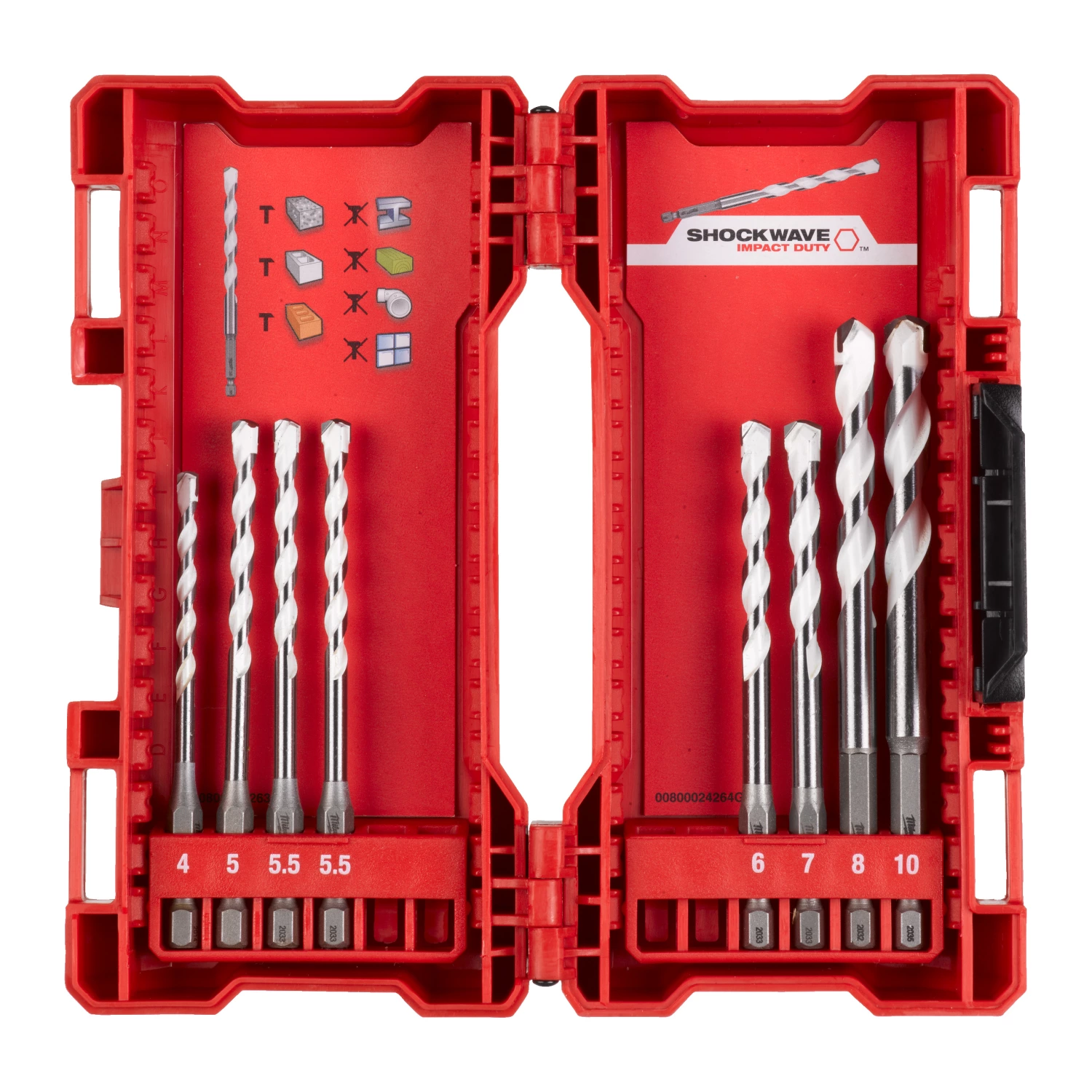 Milwaukee 4932471113 8-delige Multi materiaalboren set-image