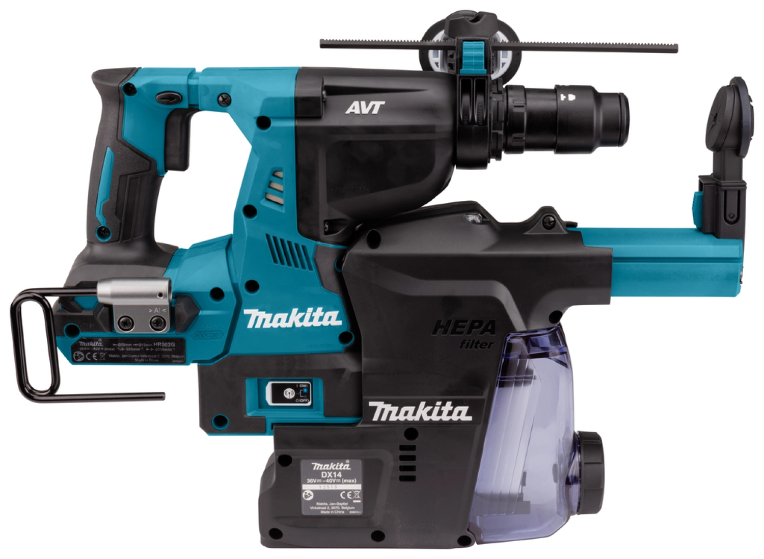 Makita HR002GZ05 XGT 40V Max Li-Ion accu SDS-Plus combihamer body incl. stofafzuigsysteem in Mbox - 2,9J - koolborstelloos-image