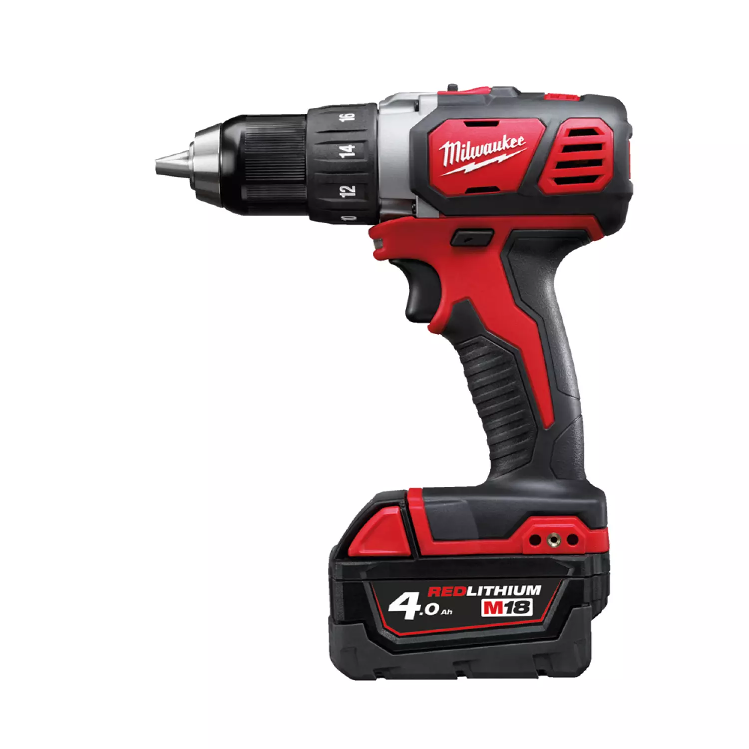 Milwaukee M18 BDD-403C 18V Li-Ion Accu Visseuse / perceuse à percussion compact set (3x 4,0Ah) en coffret-image