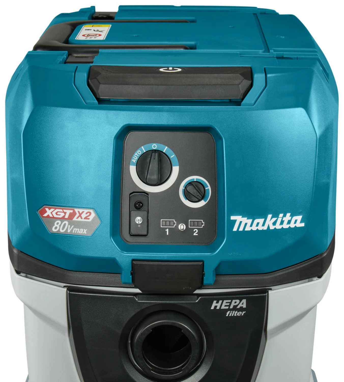 Makita VC007GLL21 XGT 2x40V Max Li-Ion accu Stofzuiger set (2x 8,0 Ah accu) nat en droog - L-image