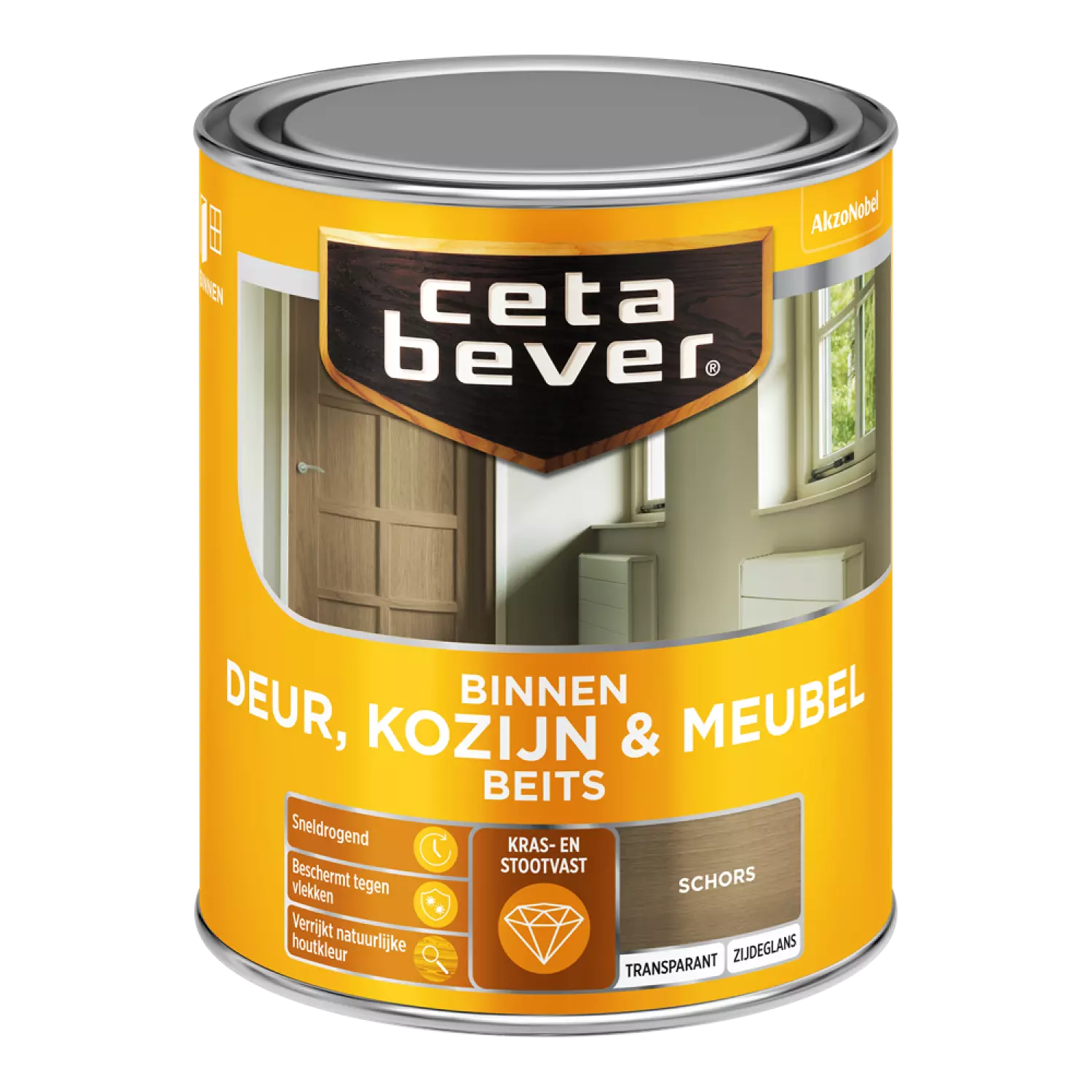 Cetabever Binnenbeits Deuren & Kozijnen Transparant Zijdeglans - Schors - 750ml-image