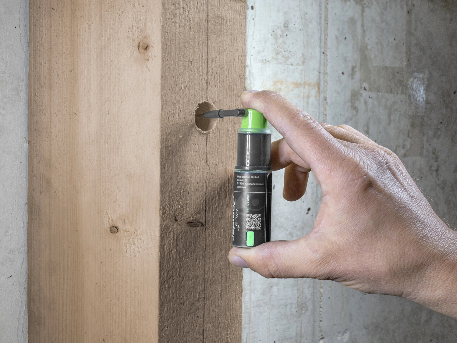 Pica 2020 Powder Markeerspray diep gat - Groen-image