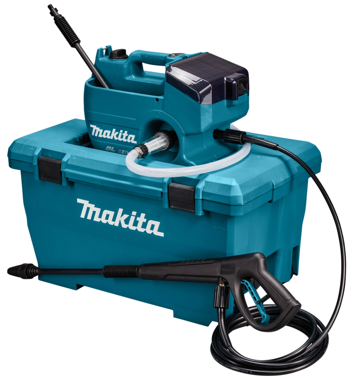 Makita DHW080ZK Nettoyeur haute pression 2 X 18 V batterie Li-ion - Machine seule - en coffret - 80 bar - Machine seule-image