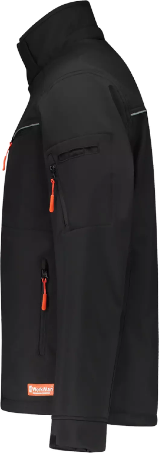 Workman 2536 Softshell Veste Winter - Noir - S-image