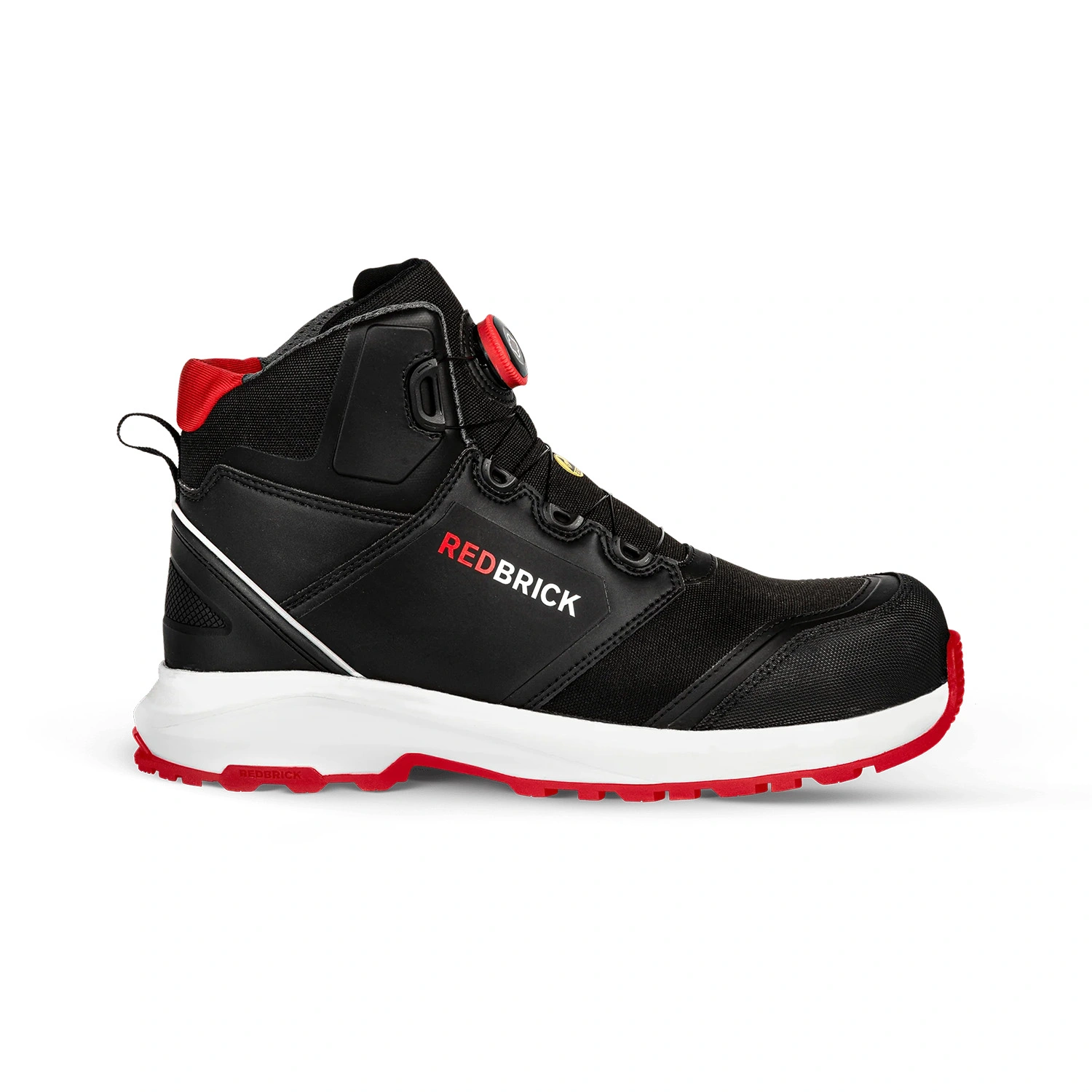 Redbrick Pulse Speed Lace Werkschoen - Zwart - Hoog
