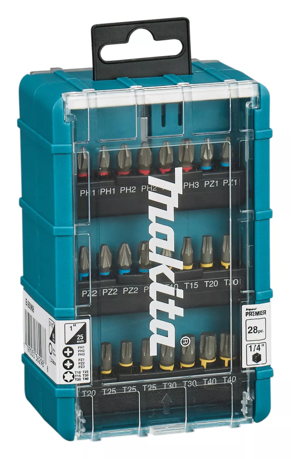 Makita E-25068 Jeu de 28 embouts pour vis à impact - Impact Premier-image