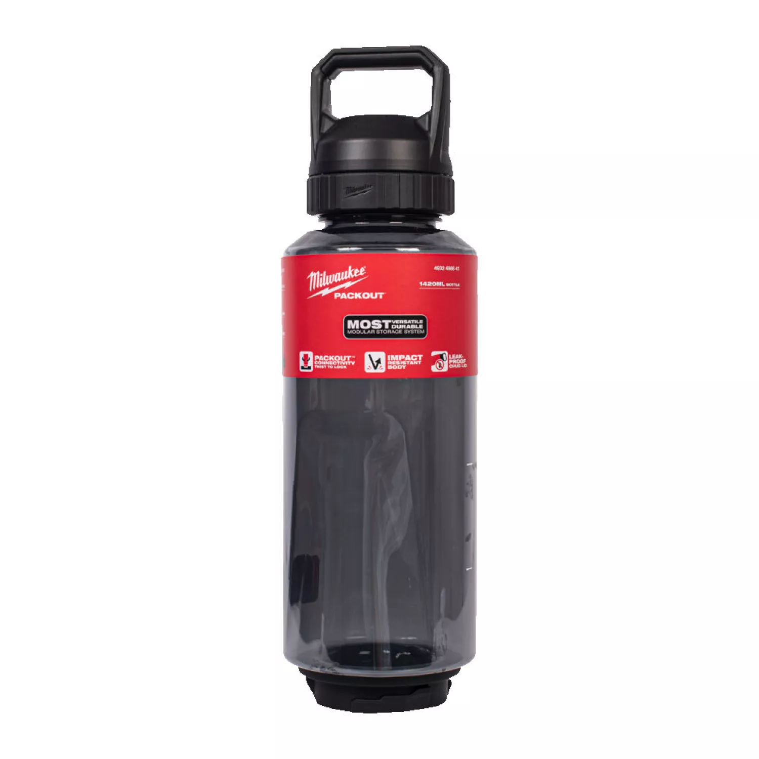 Milwaukee 4932498641 Bouteille d'eau PACKOUT™ - 1420 ml - noir-image