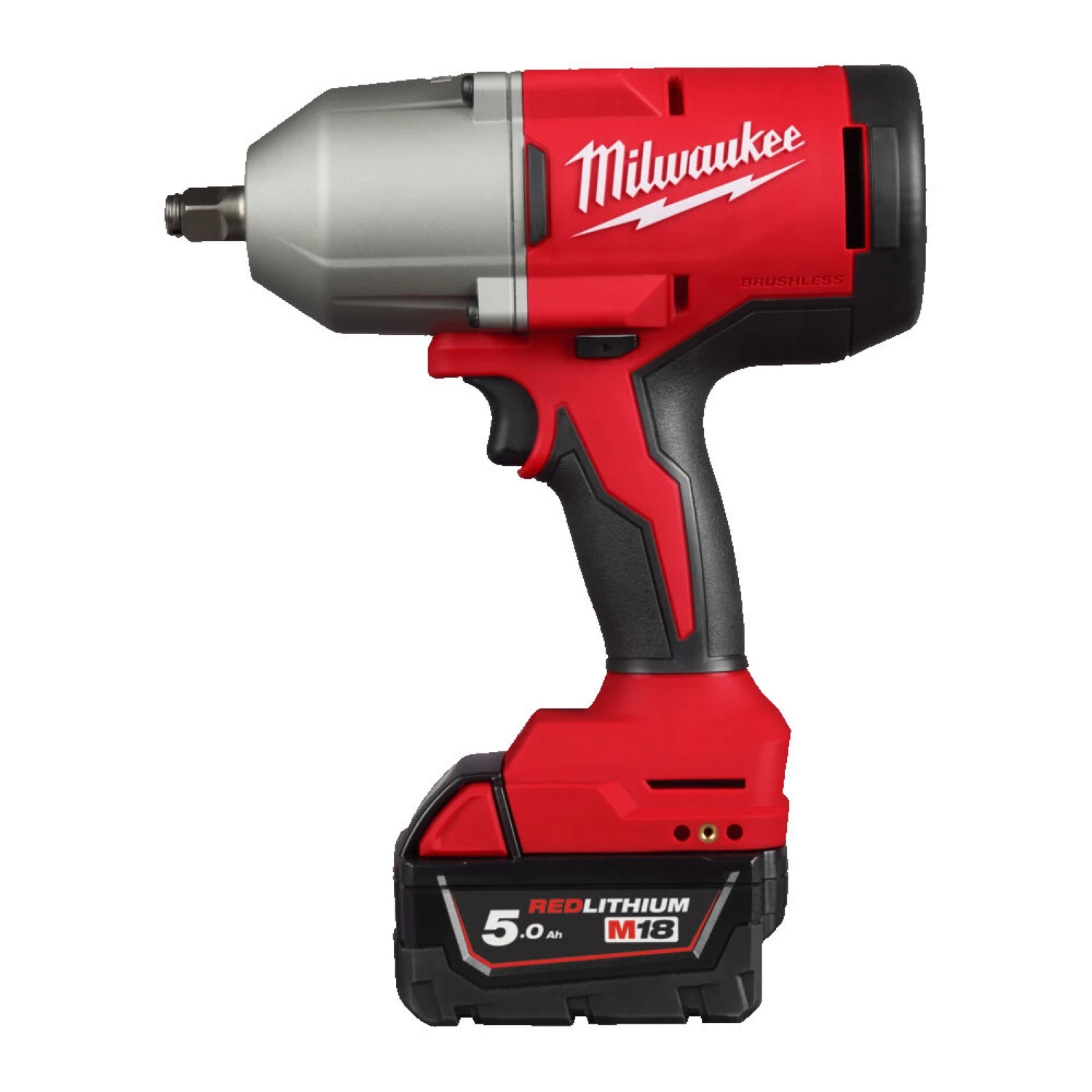 Milwaukee M18 BLHIWF12-502X 18V Li-ion accu Slagmoersleutel set (2x 5.0Ah accu) in HD Box - 1/2'' - 1627Nm-image