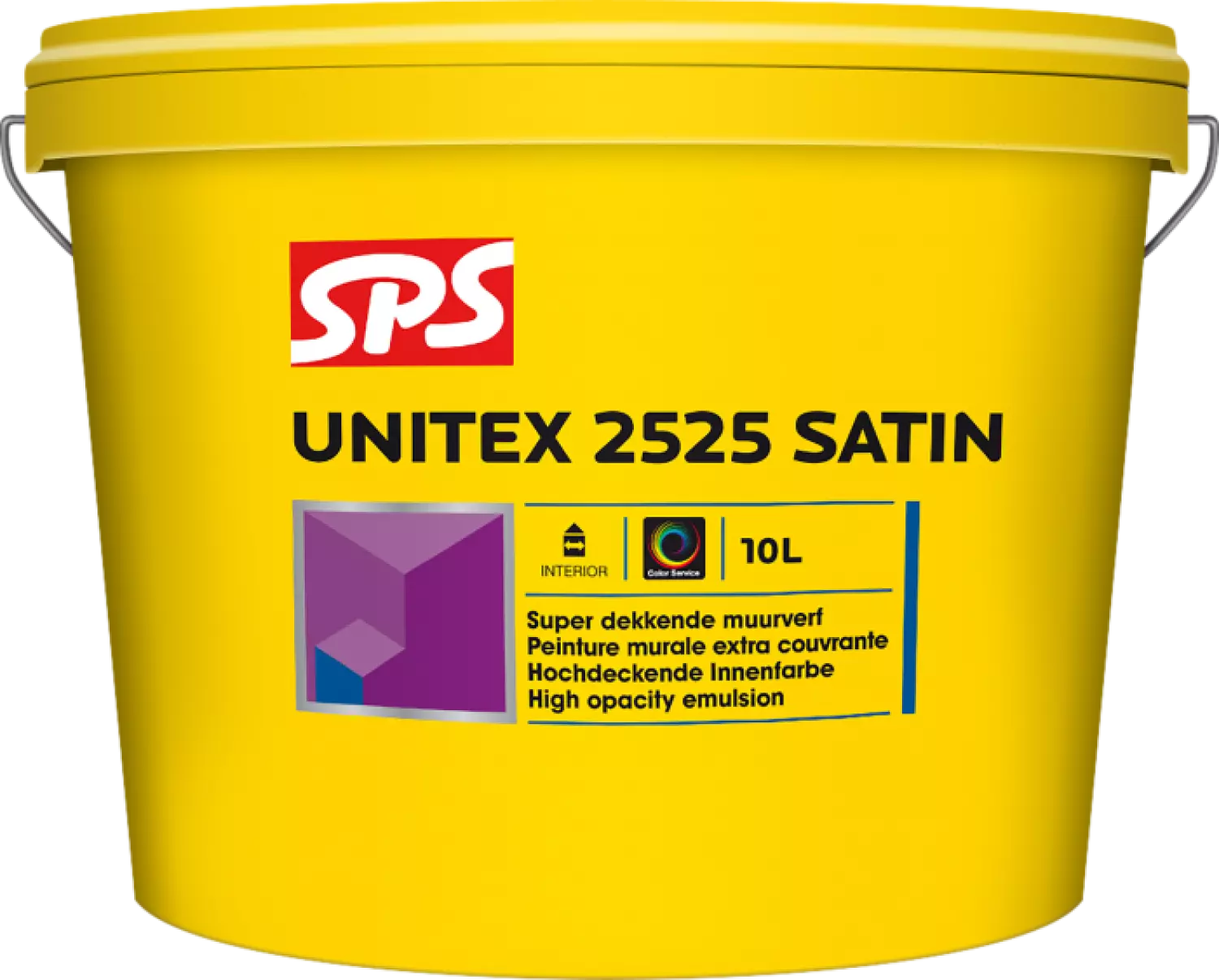 SPS Unitex 2525 Satin Muurverf - op kleur gemengd - 10L-image