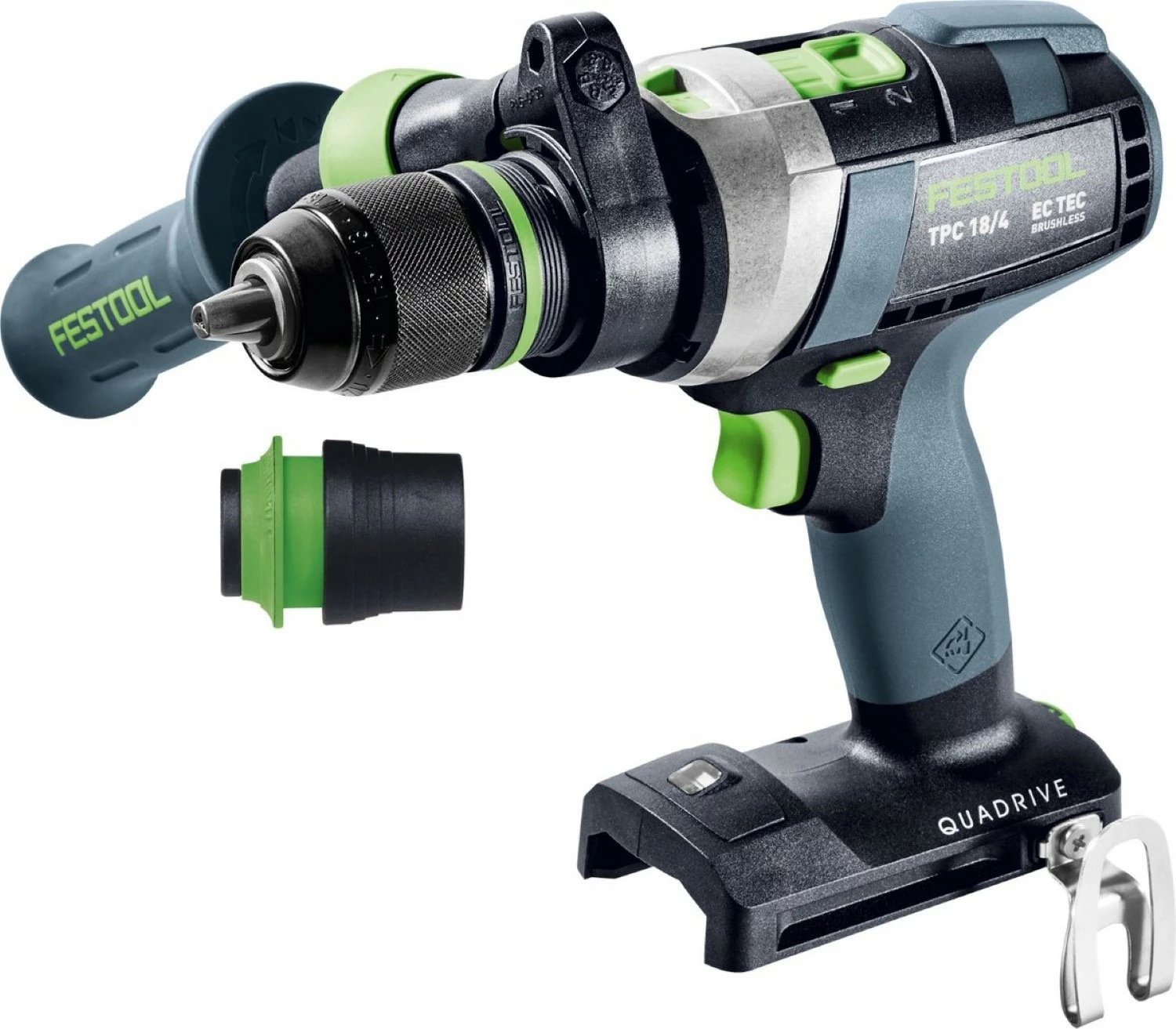 Festool TPC 18/4 I-Basic QUADRIVE 18V Li-Ion perceuse à percussion sans fil en systainer - avec batterie 5.2 Ah-image