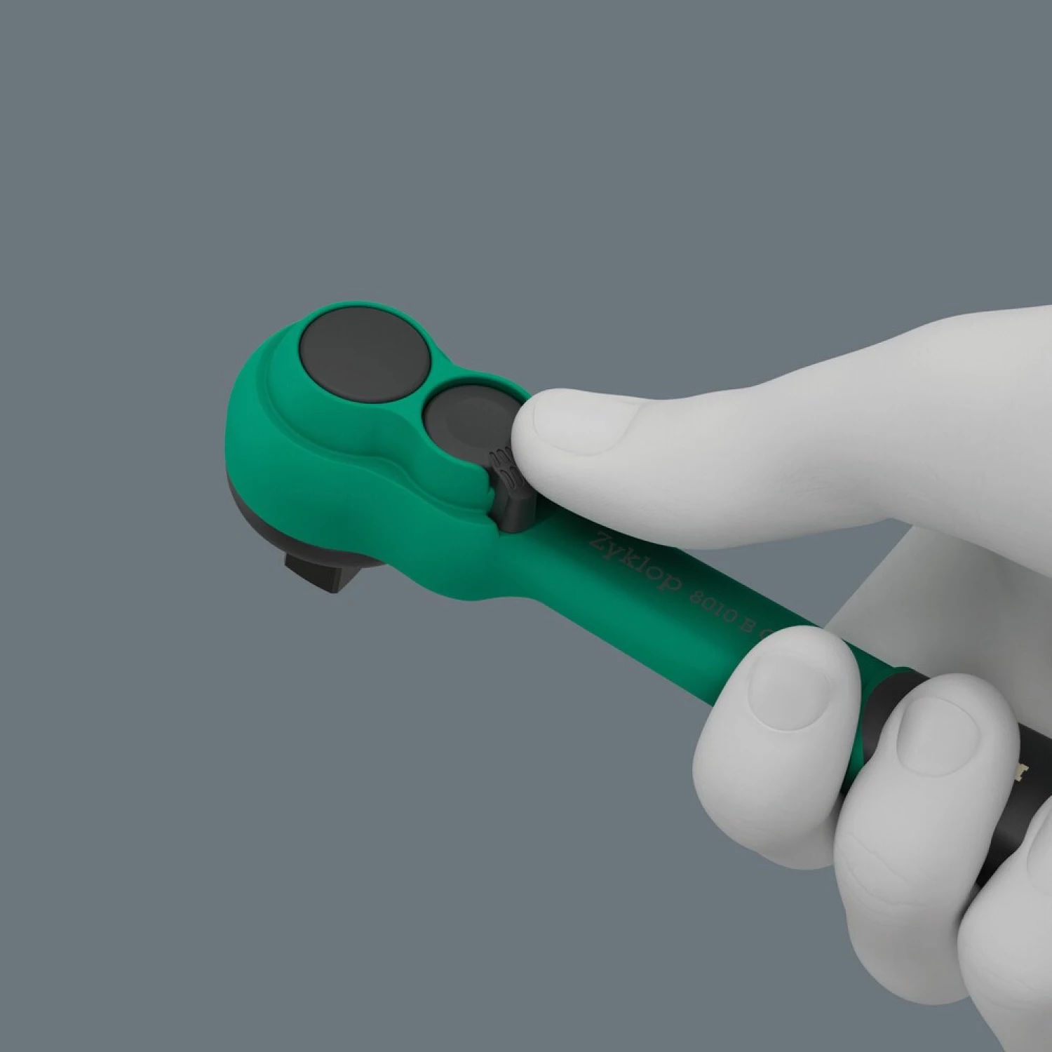 Wera 05150114001 16-delige 9724 8010 B Zyklop Comfort Ratel- en doppenset in foam inlay - 3/8"-image