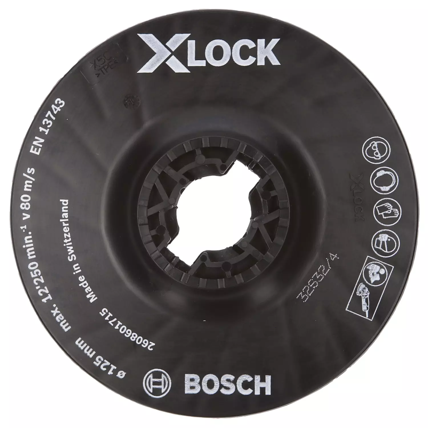 Bosch 2608601715 X-Lock Steunschijf voor fiberschijven - Medium - 125mm-image