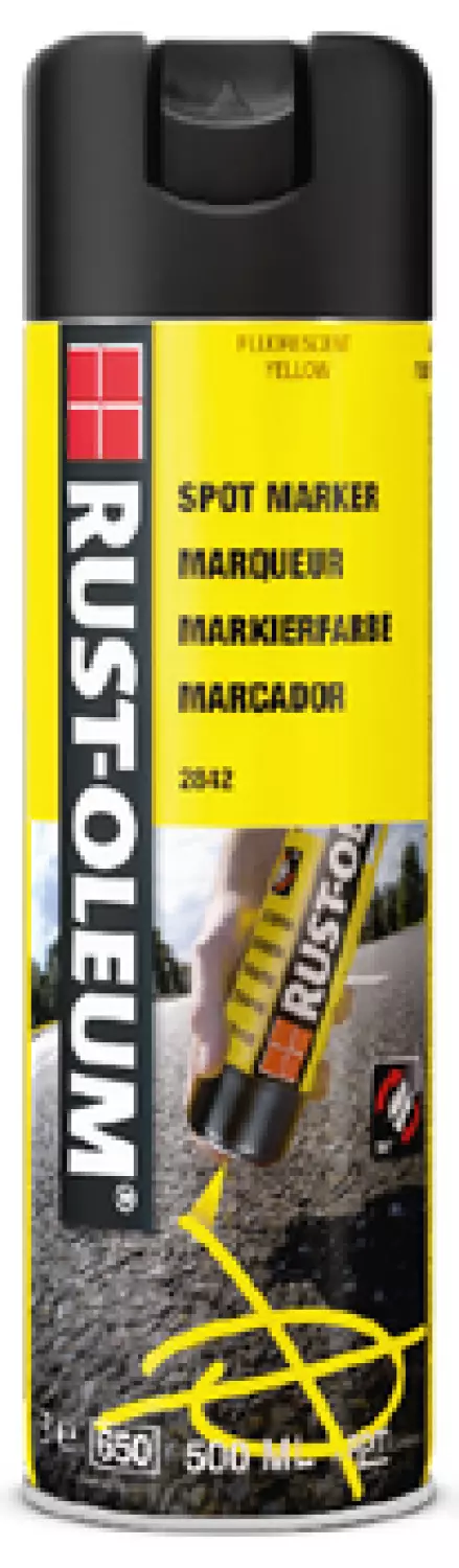 Rust-Oleum Grondmarkering Fluorescerend - fluorescerend geel - 0,5L-image