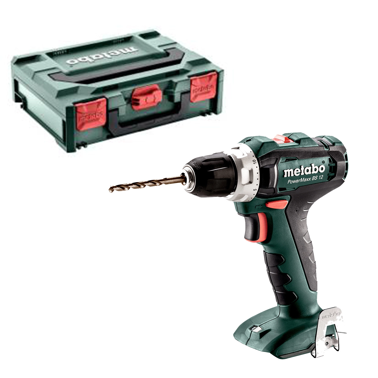 Metabo PowerMaxx BS 12 - Perceuse visseuse Li-Ion 12V (machine seule) dans Metaloc - 40Nm-image