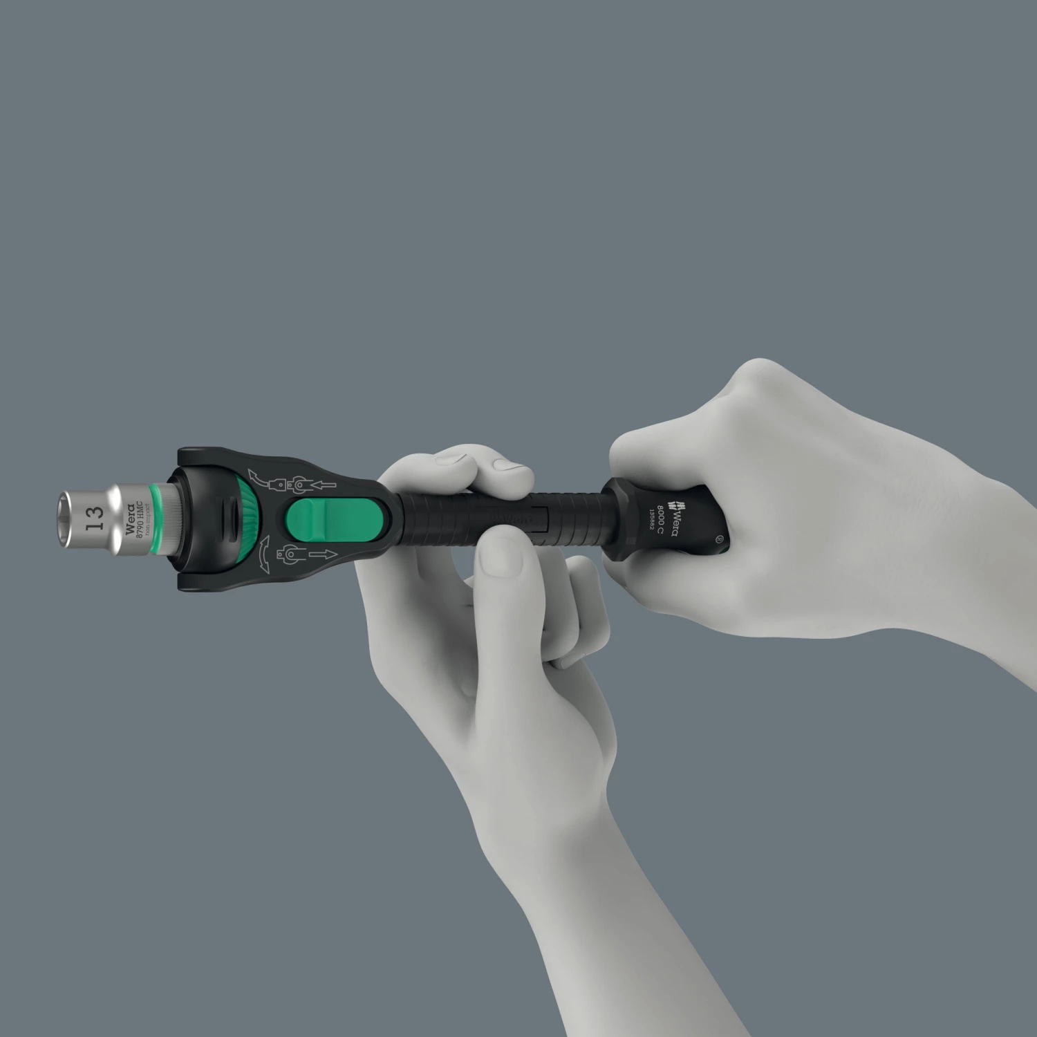 Wera 05135882001 8000 C Black Edition Zyklop Speed Ratel - 1/2" - 277mm-image