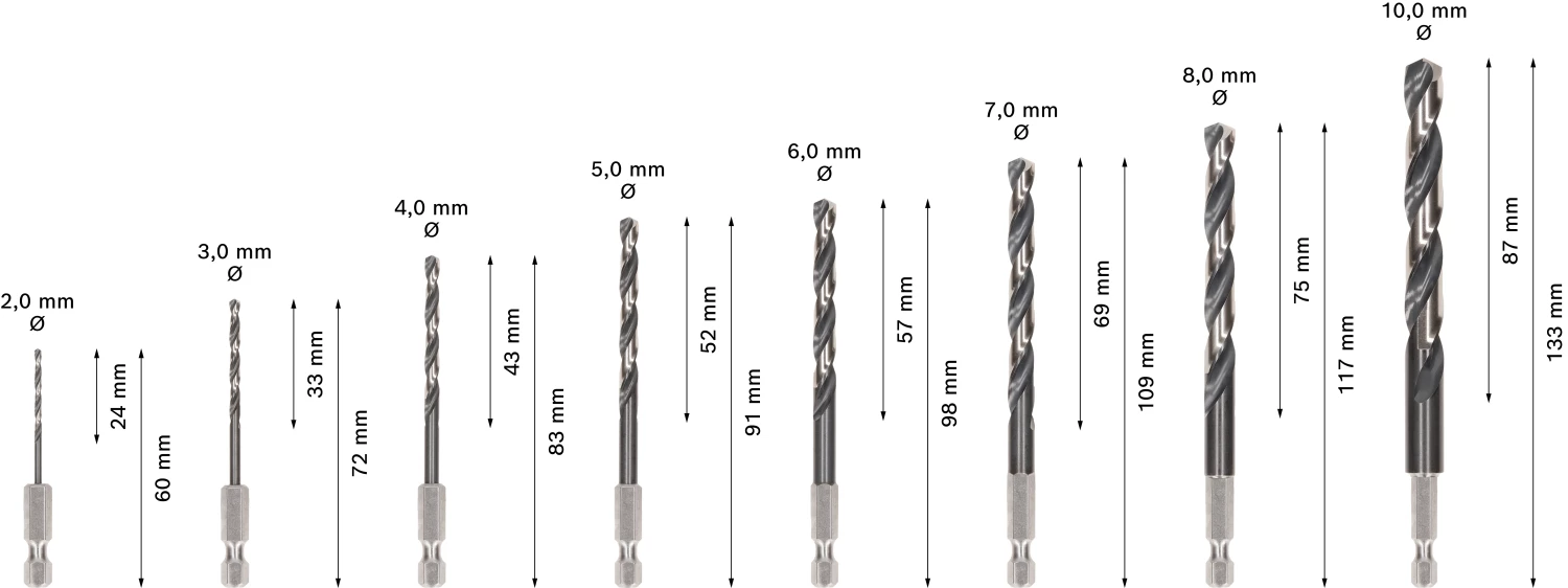 Bosch 2608577146 8-Delige metaalborenset in cassette-image