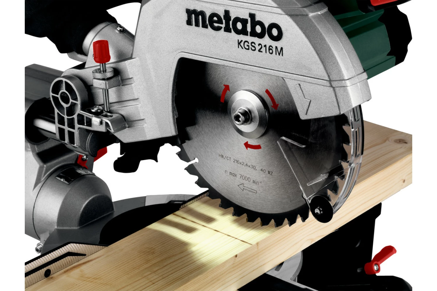 Metabo KGS 216 M Scie à onglet - 1500W - 216 x 30mm - Poignée Quick-image