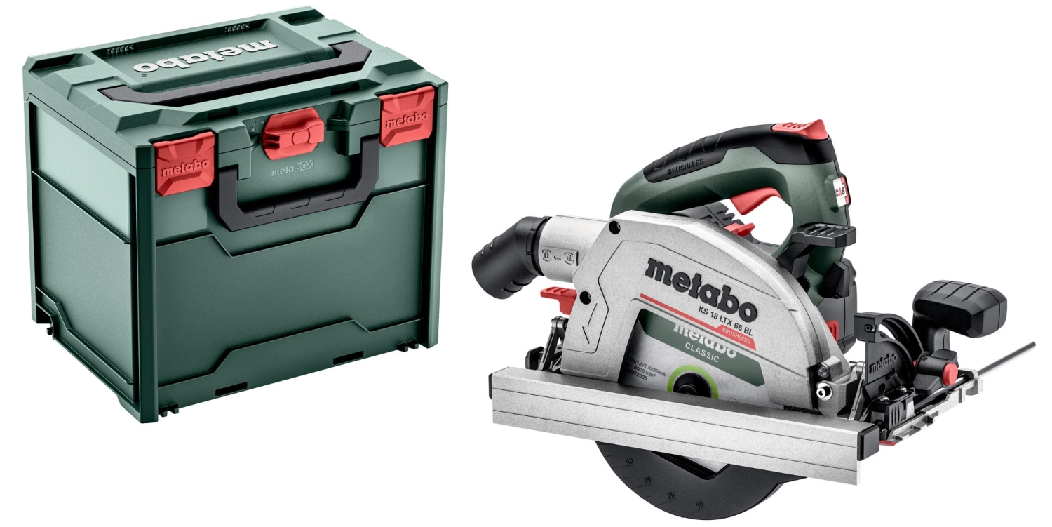 Metabo KS 18 LTX 66 BL 18V Li-ion accu cirkelzaag body in metaBOX - koolborstelloos-image