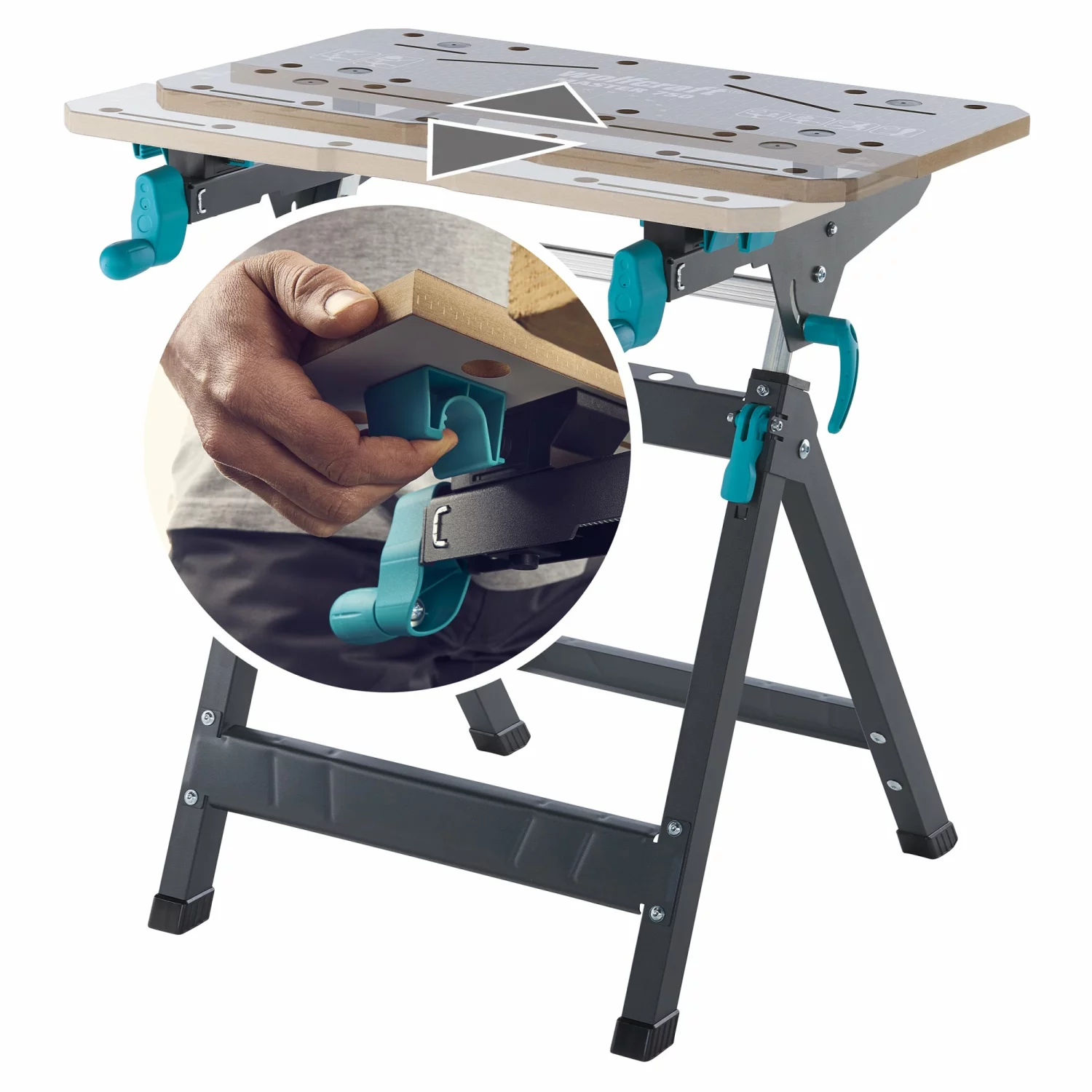 Wolfcraft Master 750 ERGO Workmate - 125kg-image