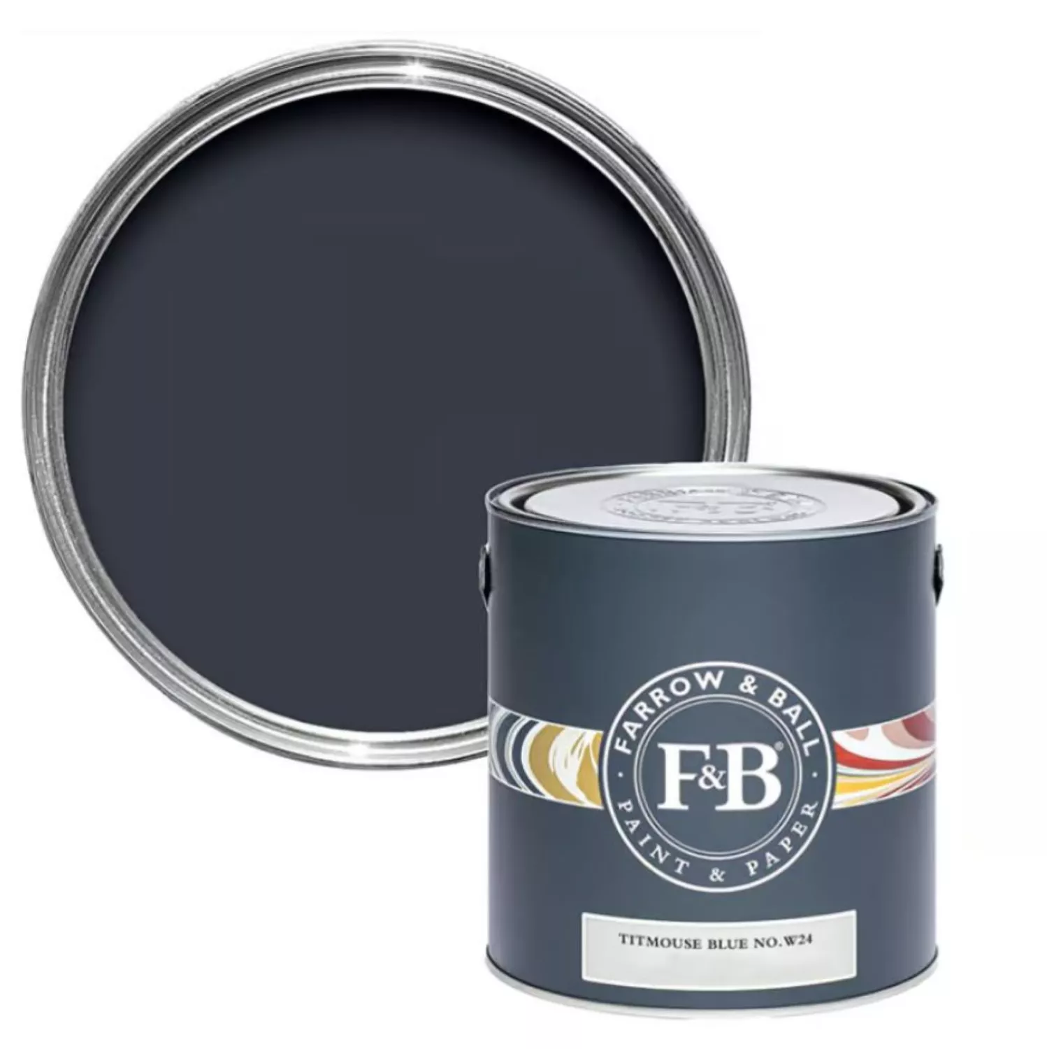 Farrow & Ball Full Gloss Titmouse Blue No. W24 0,75L-image