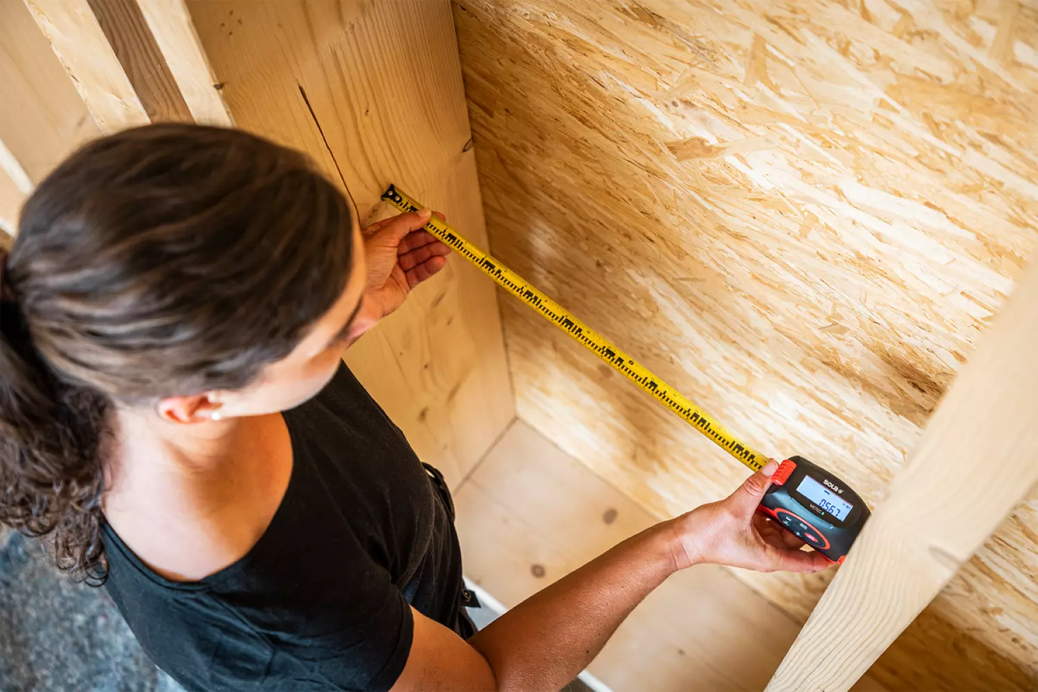 Sola METEC Digitale Rolmaat met Laserafstandsmeter - 5m x 19mm-image