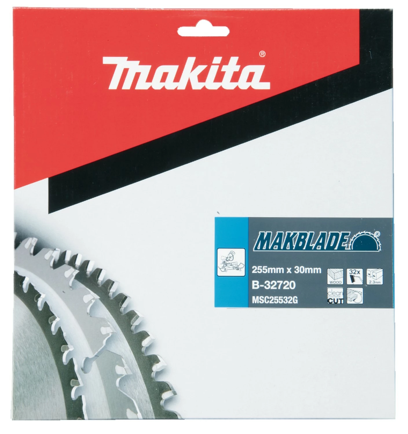 Makita B-32720 Lame de scie à tronçonner Bois - 255x30x2,3mm 32T-image