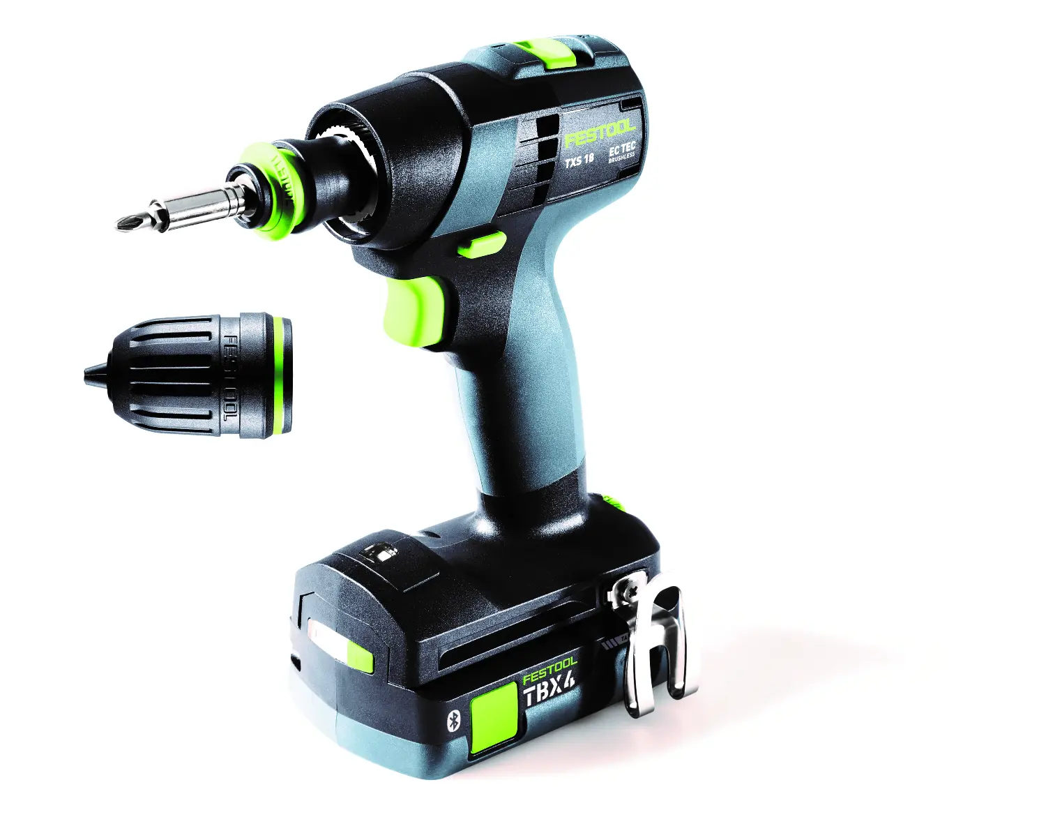 Festool 579347 TXS 18 TBX4,0 I-Plus 18V Li-ion accu schroefboormachine set (2 x 4,0Ah) in systainer