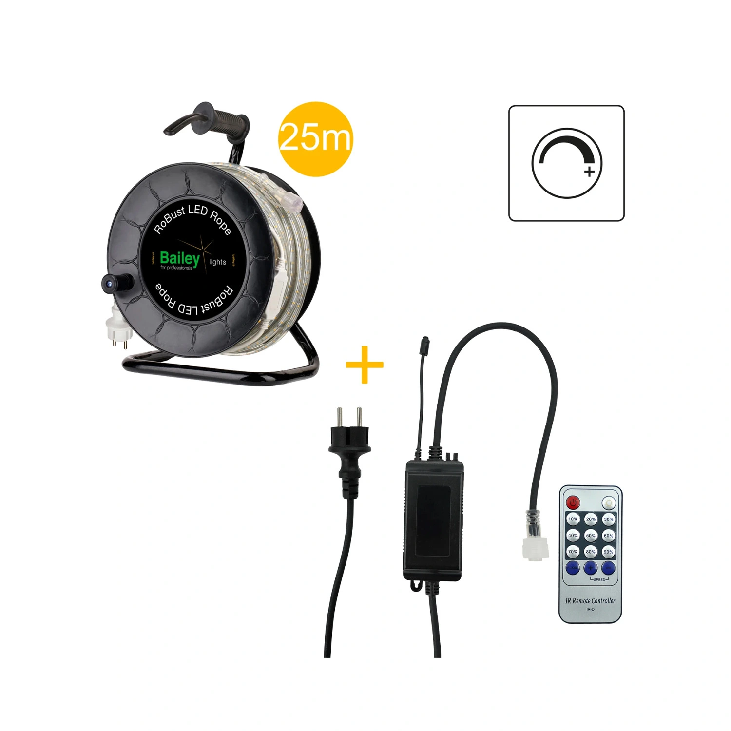 Bailey Dimmerkit voor LED Lichtslang RoBust 360° & Lichtslang 145829 + Afstandsbediening