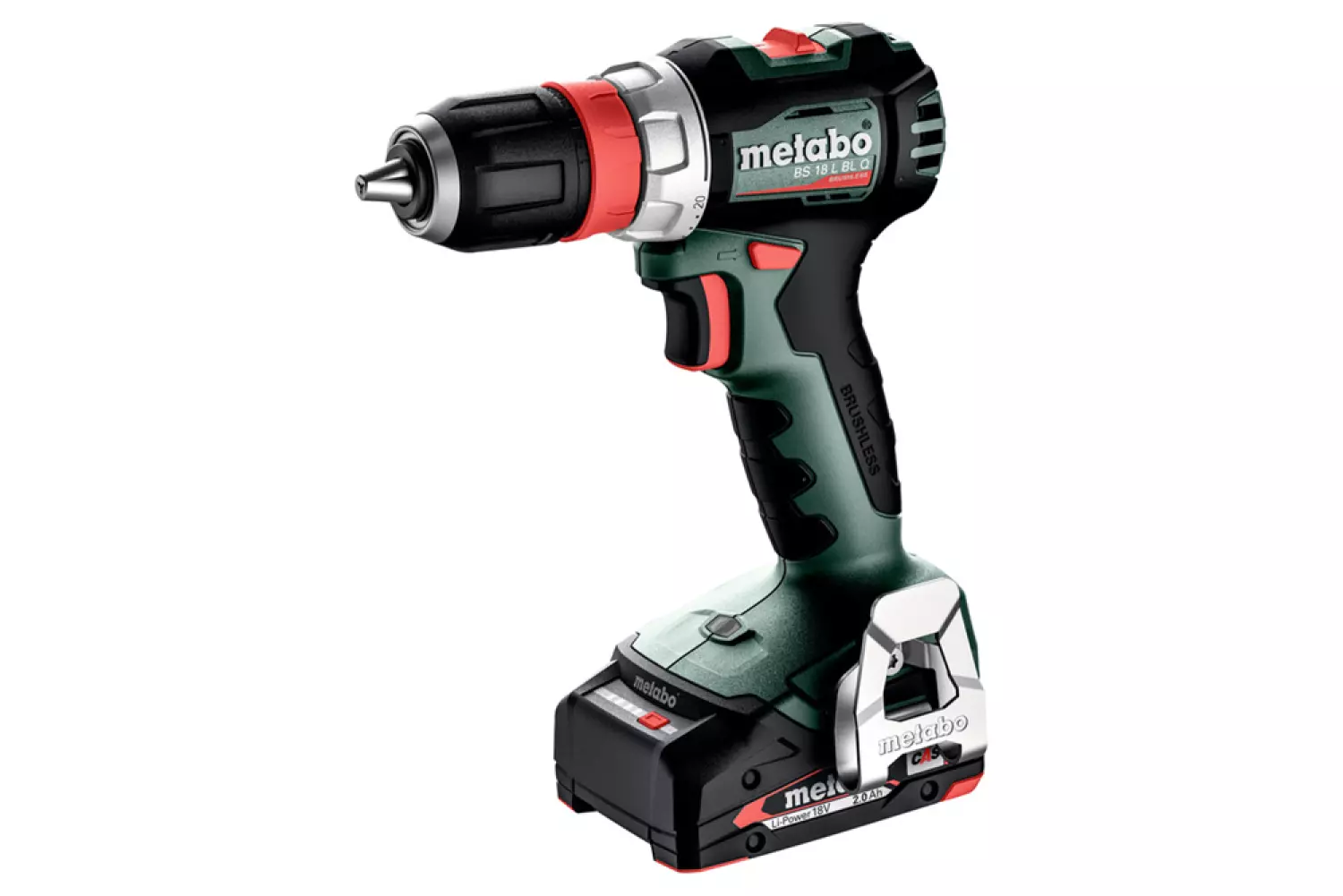 Metabo BS 18 L BL Quick 18V Li-ion accu schroef-/boormachine set (2x 2.0Ah accu) in MetaBox - 65Nm-image
