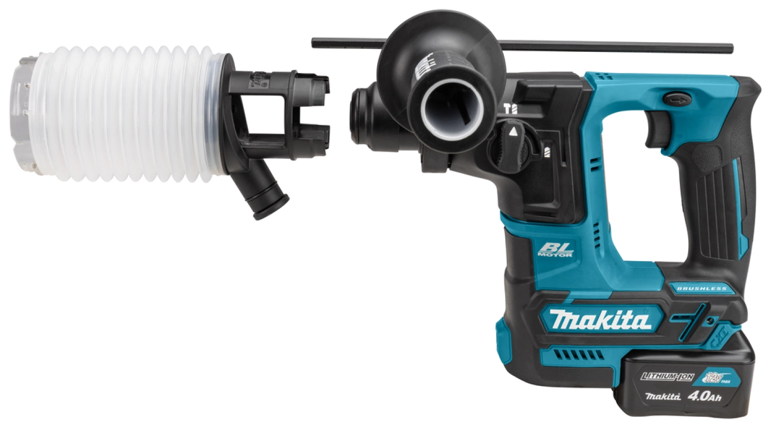 Makita HR166DSMJ 10.8V Li-Ion Accu SDS-plus boorhamer set (2x 4.0Ah accu) in Mbox- 1,1J - Koolborstelloos-image