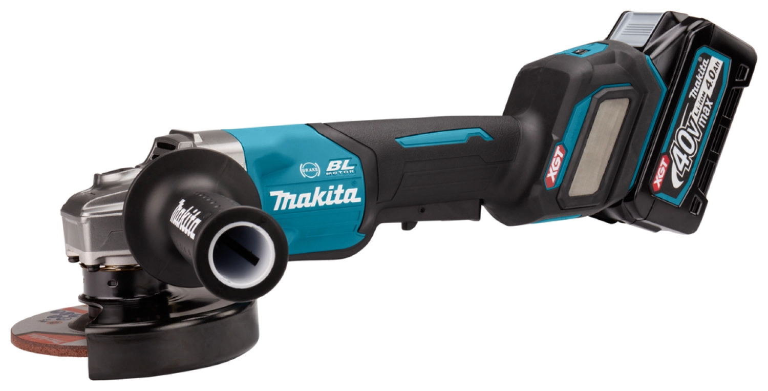 Makita GA029GM201 XGT 40V Max Li-Ion accu haakse slijper set (2x 4,0Ah) in Mbox - 125mm - koolborstelloos-image