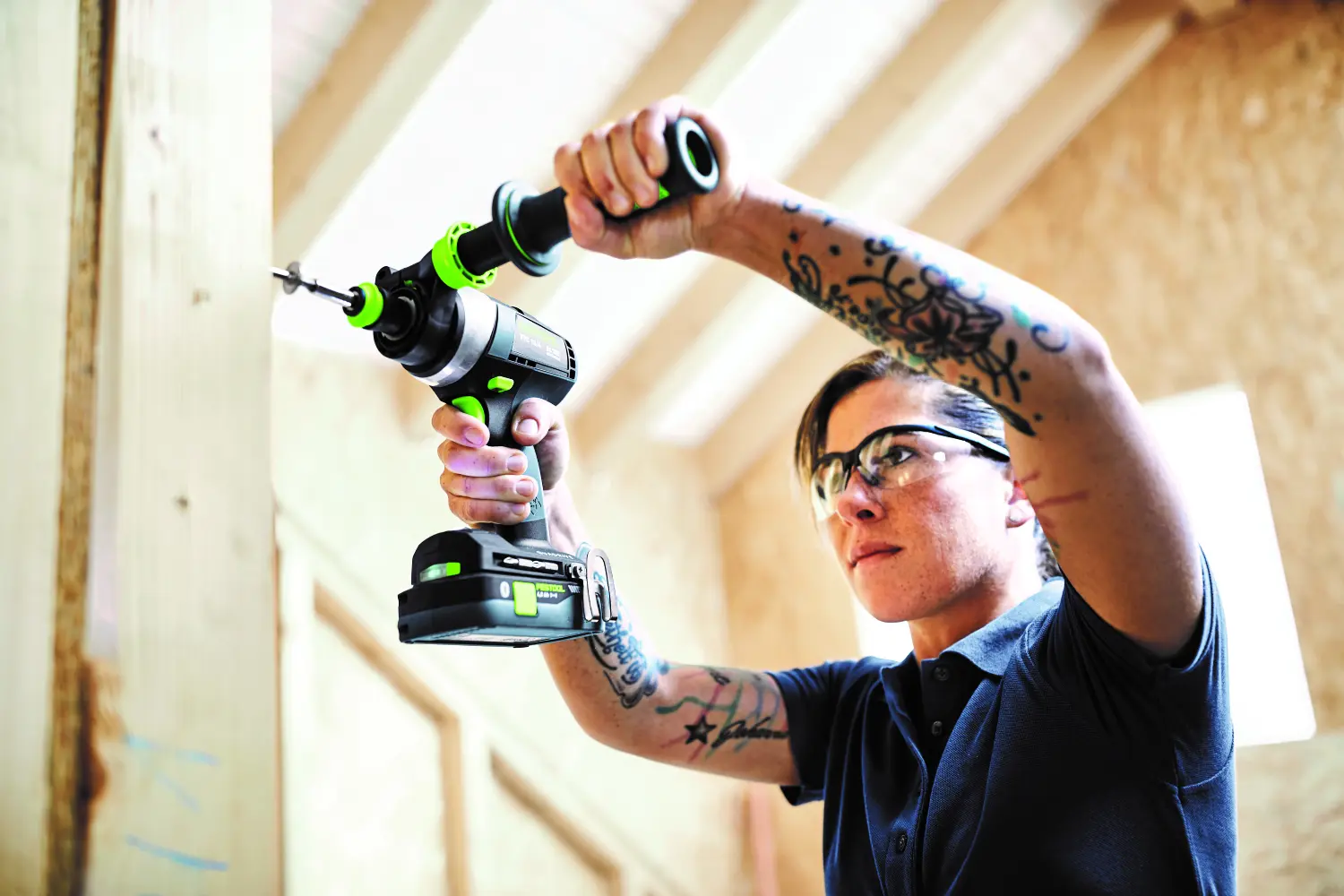 Festool 579371 QUADRIVE TPC 18/4 TBX4,0 I-Plus Li-ion accu klopboormachines set (2 x 4,0Ah) in systainer