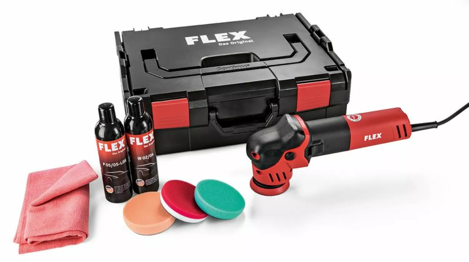 Flex XFE 7-12 80 Set 230 / CEE Polisseuse dans L-boxx - 700W - 12 x 75 x 80 mm-image