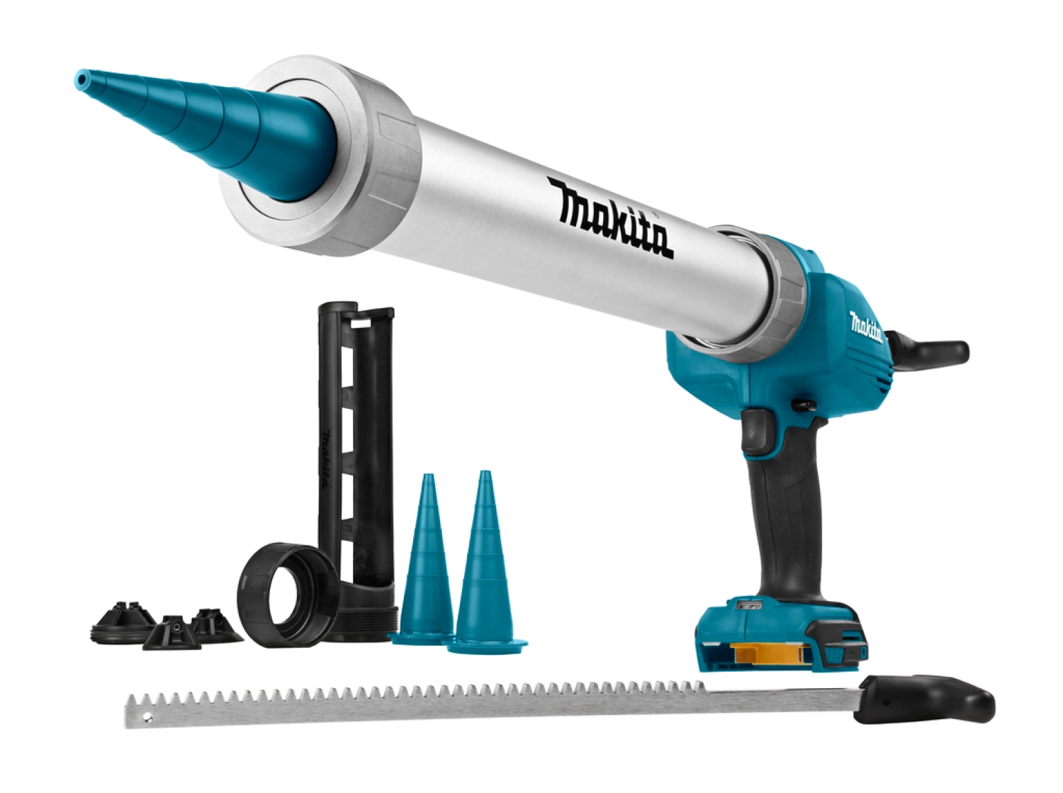 Makita DCG180ZXK 18V Li-Ion Accu lijm- en kitspuit body incl. kokerhouder- en worsthouder in koffer - met gratis Makita WK T-Shirt - Maat M-image
