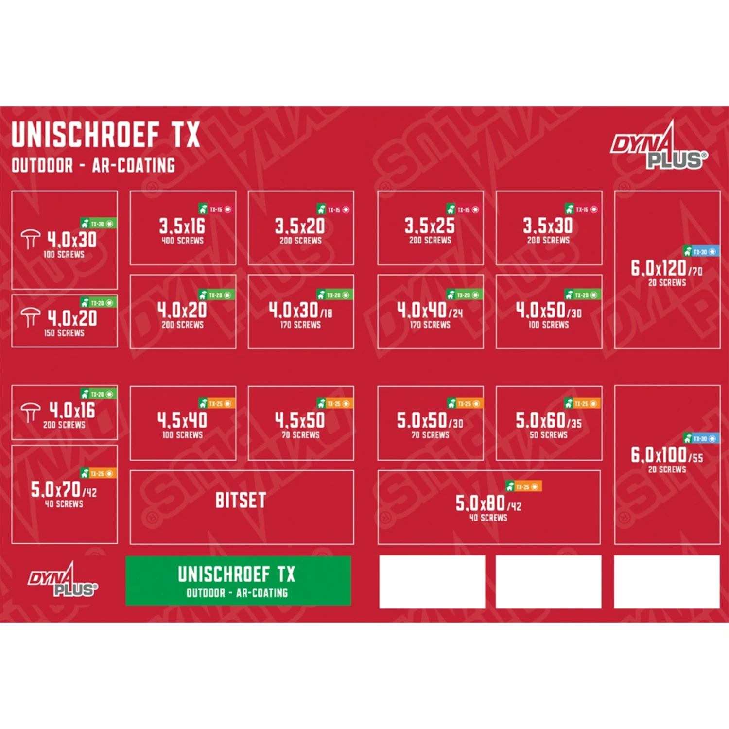 Dynaplus 0289.30.00010 2500-delige L-Boxx assortimentskoffer - Outdoor - Verzinkt - Torx - Inclusief bitset-image