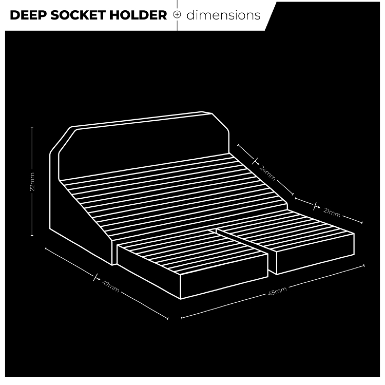 StealthMounts DHSP-SW-SK-10 Drawer Hive Deep Krachtdophouder universeel voor ladekast - zwart - 10 stuks-image