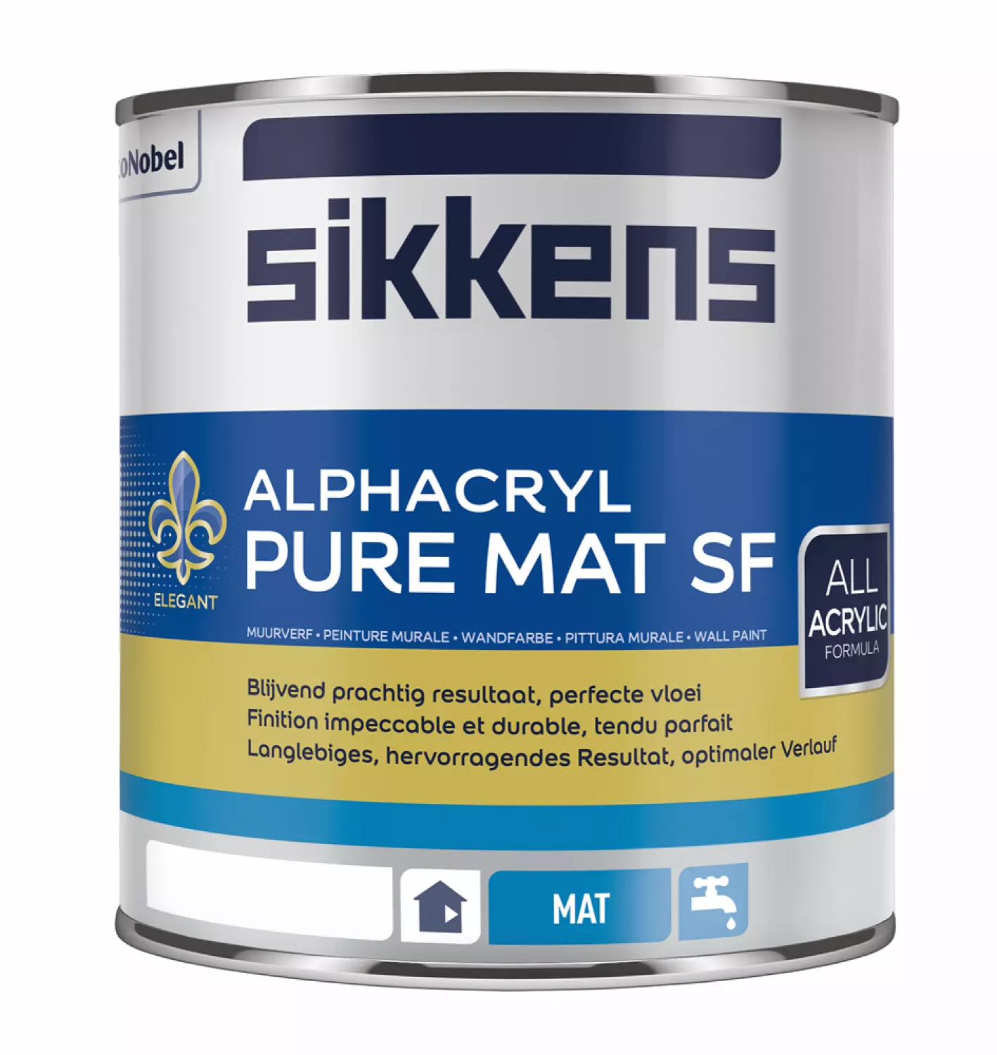 Sikkens Alphacryl Pure Mat SF - op kleur gemengd - 1L-image