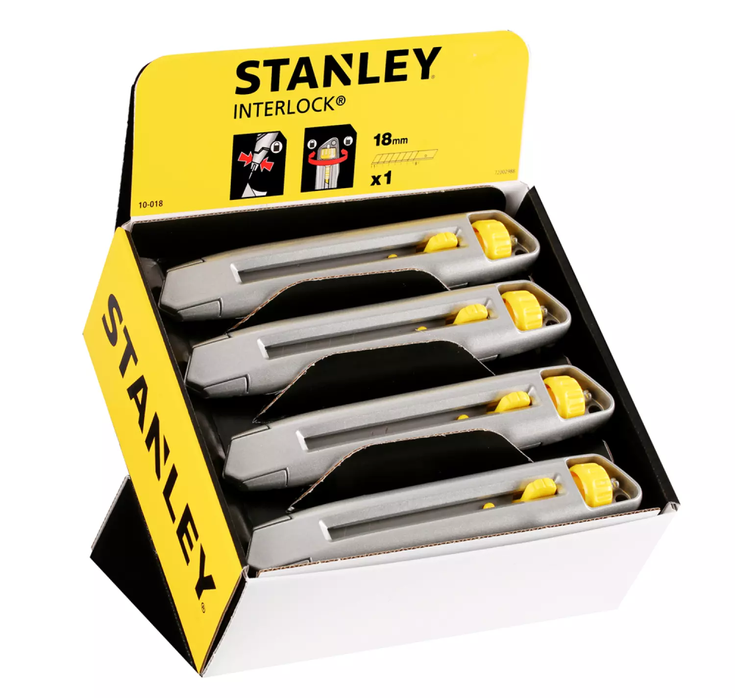 Stanley 1-10-018 Metalen afbreekmes met Interlock - 18mm-image