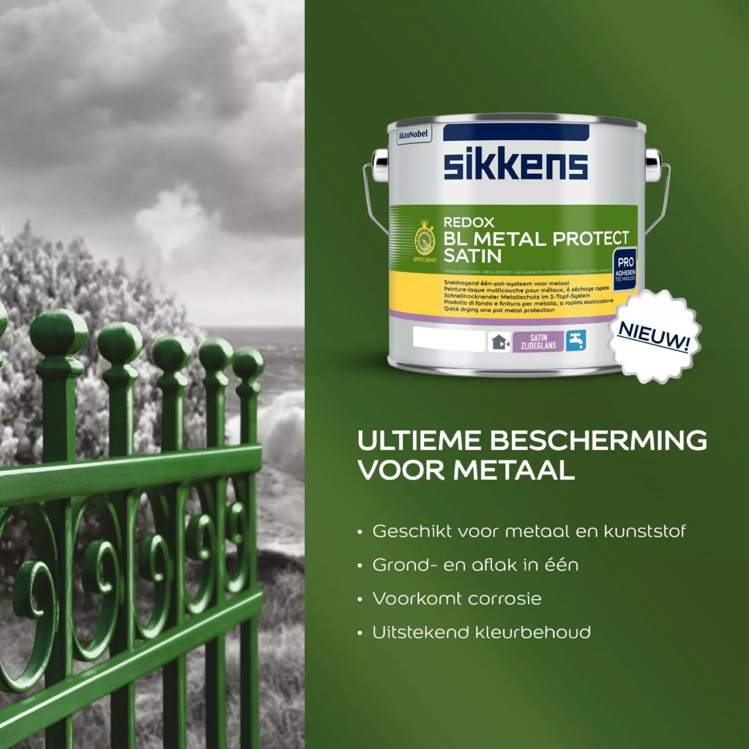 Sikkens Redox BL Metal Protect Satin - Mélangé à la couleur - 1L-image