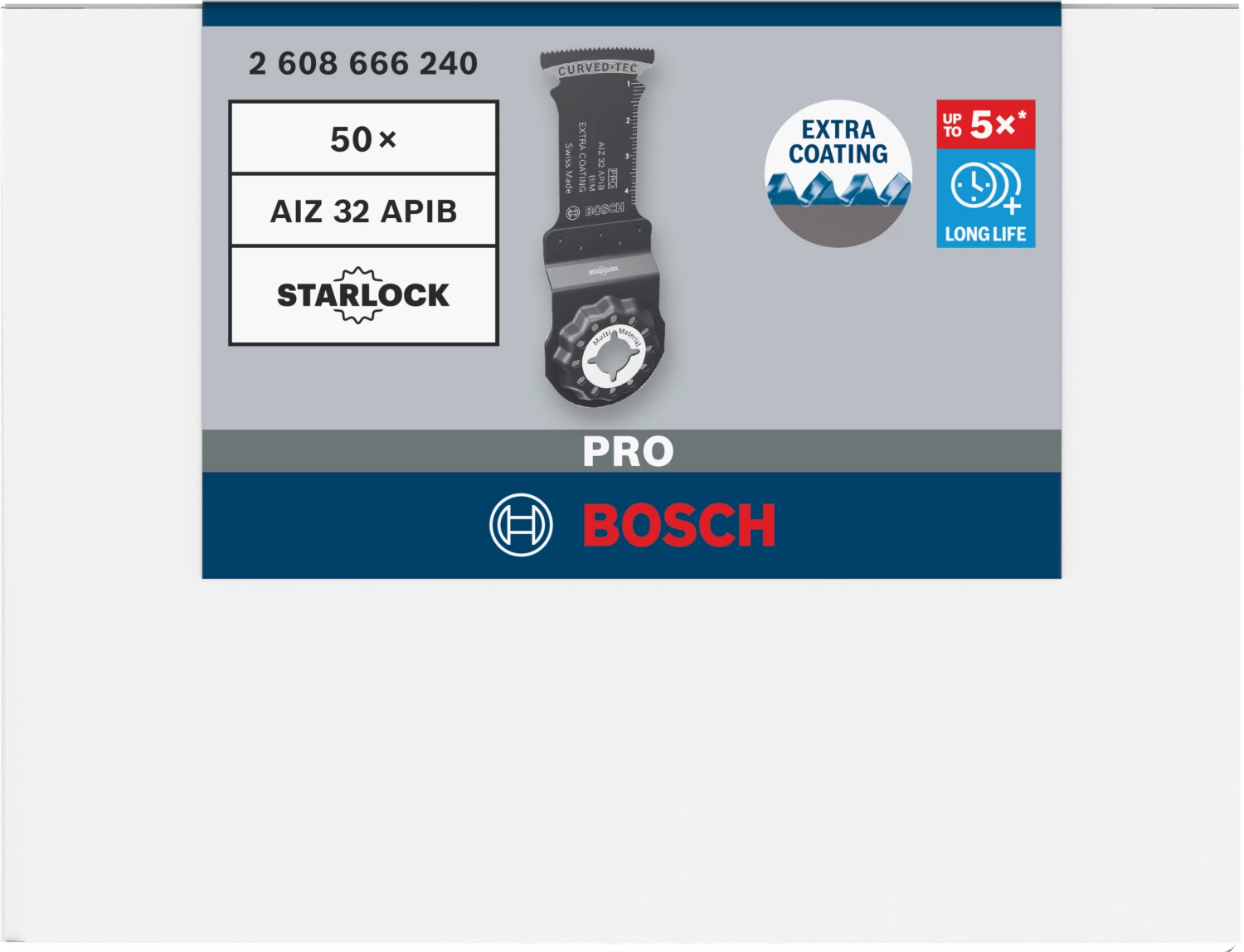 Bosch 2608666240 PRO AIZ 32 APIB Lame de scie pour outil multifonction - 32 x 50 mm-image