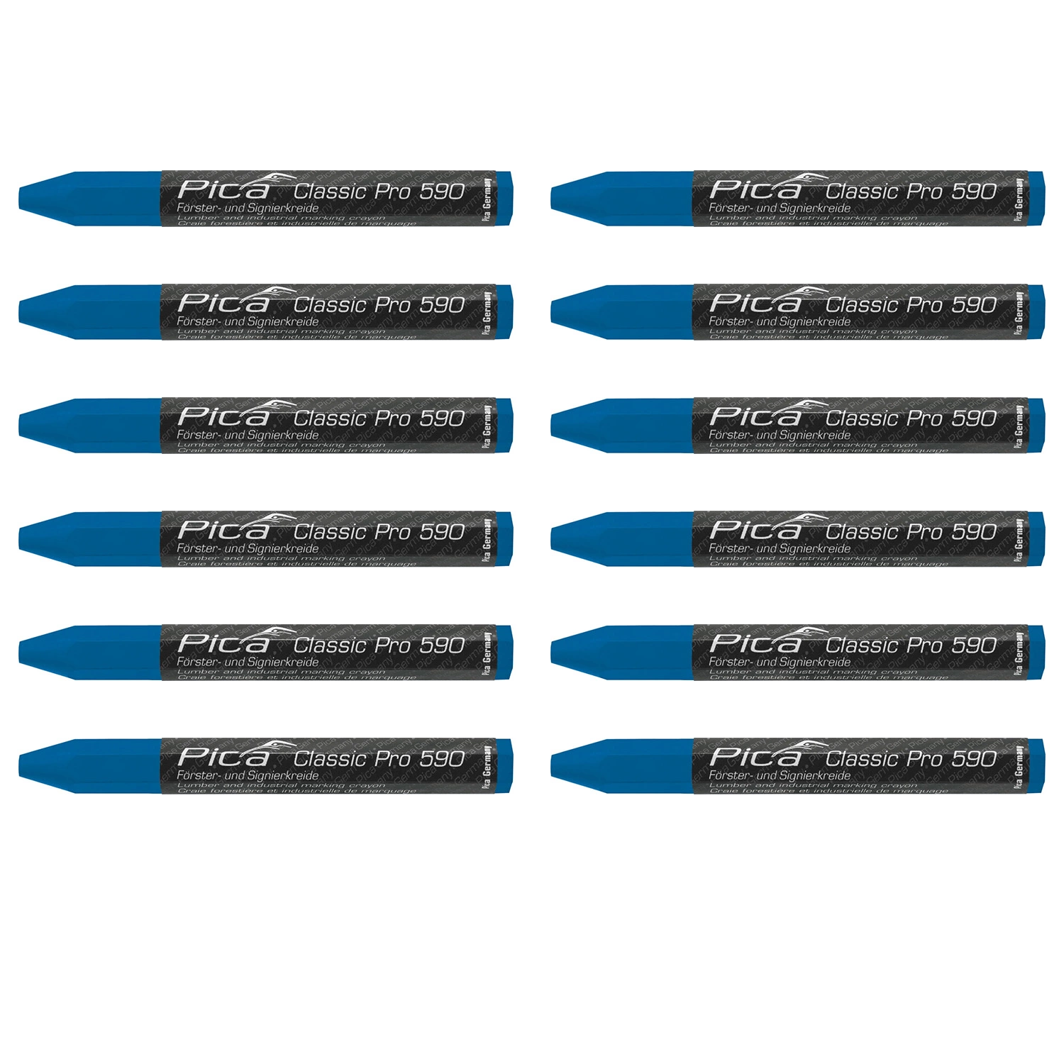 Pica 590/41 Marqueur Crayon Pro - Bleu - 12x120mm (12pcs)-image