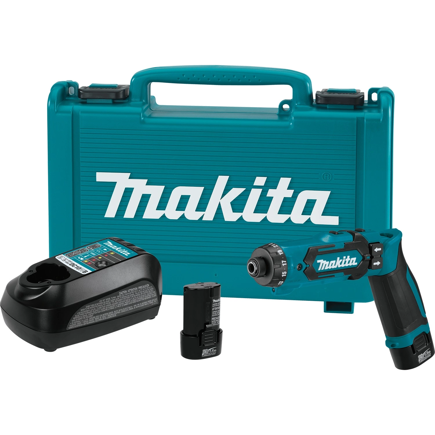 Makita DF012DSE Visseuse sans-fil - 7,2V Li-ion- 2 batteries 1,5 Ah - Coffret-image