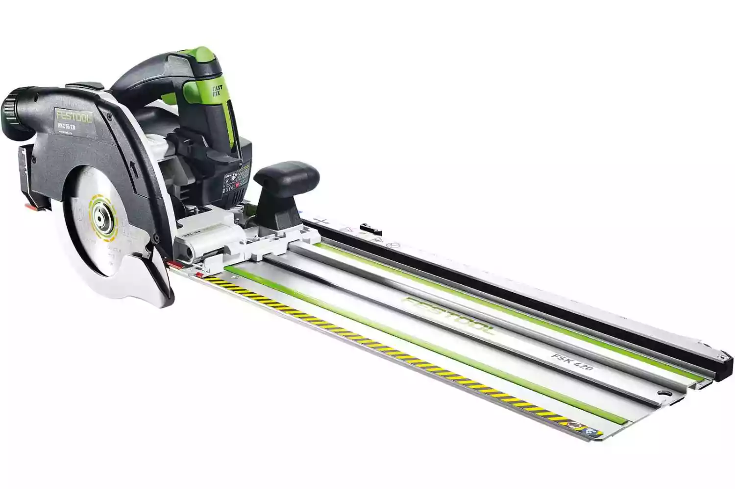 Festool HKC 55 5,0 EBI-Set-FSK 420 18V Li-Ion accu pendelkapzaag set (2x 5,0Ah) in systainer - 160mm-image