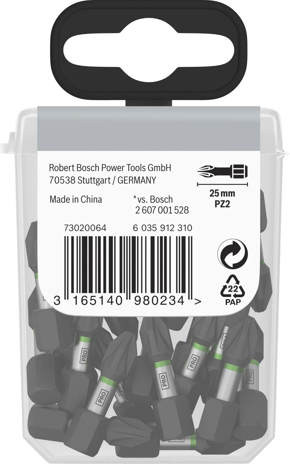 Bosch 2607002804 - Présentoir TICTAC 25x Impact PZ2 25mm-image