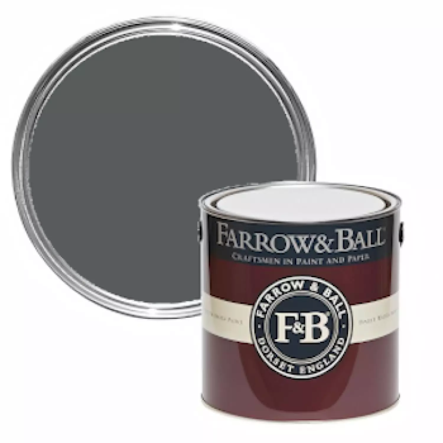 Farrow & Ball Estate Emulsion Beetle Black No. G16 - 2,5L-image