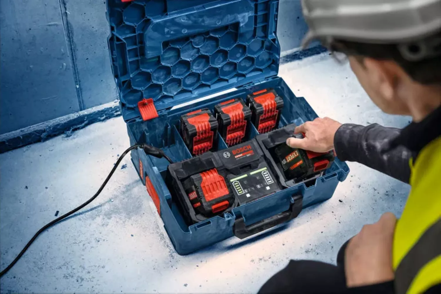 Bosch EXAL18V2-320 18V High power accu duooplader in L-Boxx - 16A-image