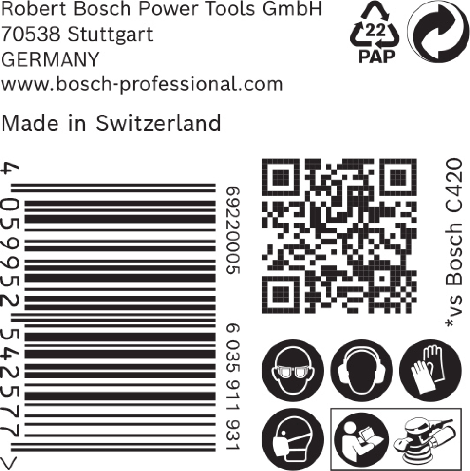 Bosch EXPERT 2608900919 - EXPERT Abrasif C470 Best for Wood and Paint, diamètre 150 mm, grain 80, 8 trous, 50x-image