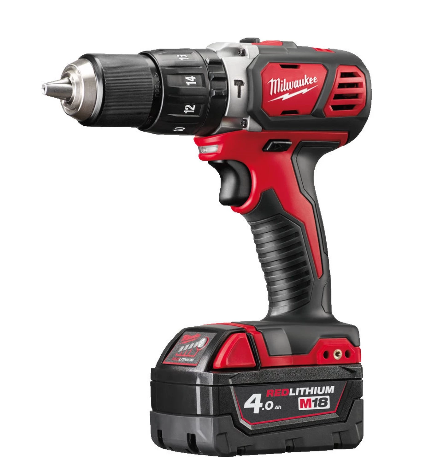 Milwaukee M18 BPD-402C 18V Li-Ion accu klopboor- /schroefmachine set (2x 4.0Ah accu) in koffer-image