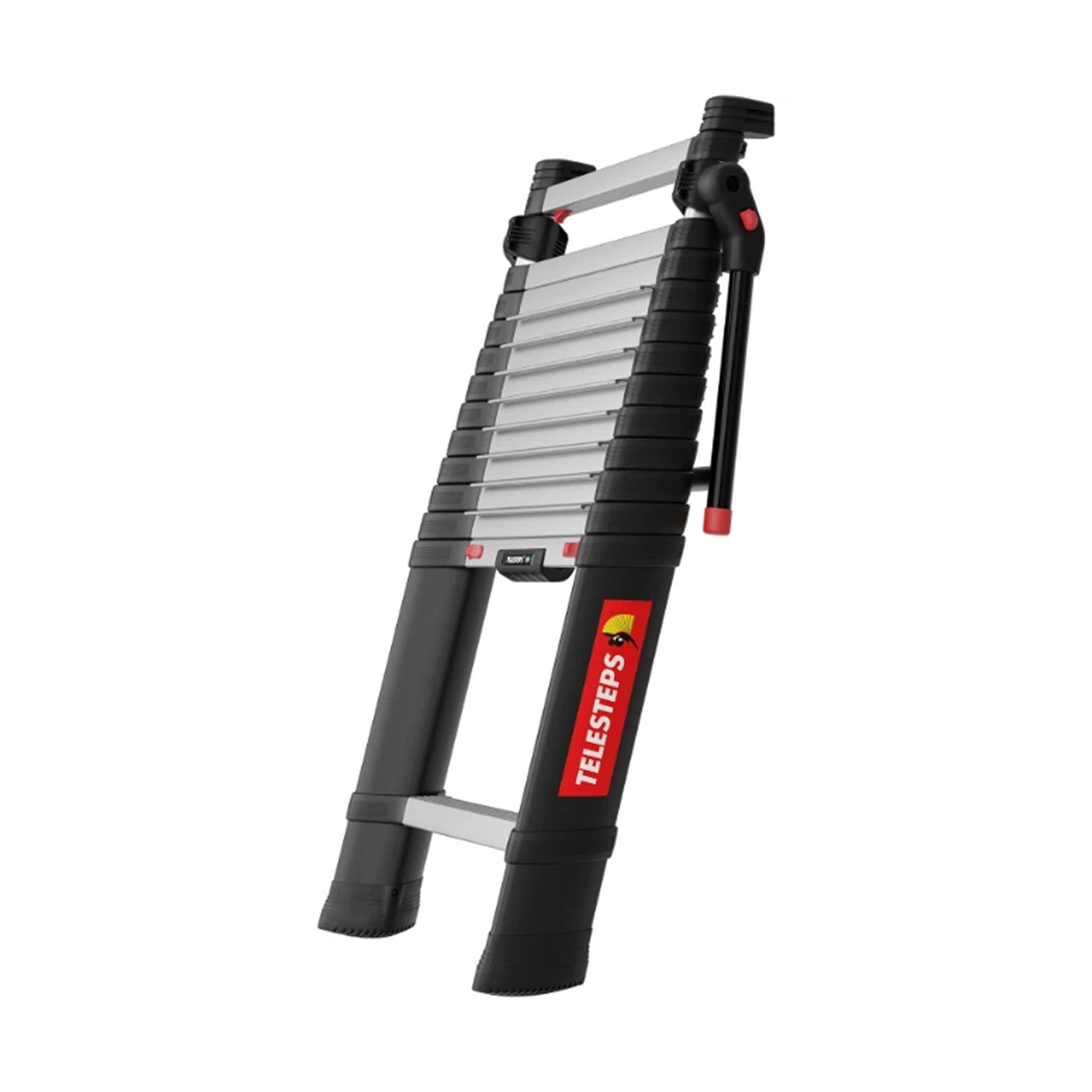 Telesteps 72241-781 Échelle télescopique Prime Line - 4,1 m - avec stabilisateur + 9215-101 Support mural-image
